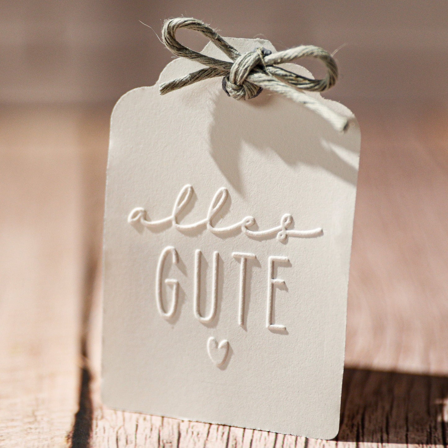 Prägestempel "Alles Gute" - IN LOVE WITH PAPER