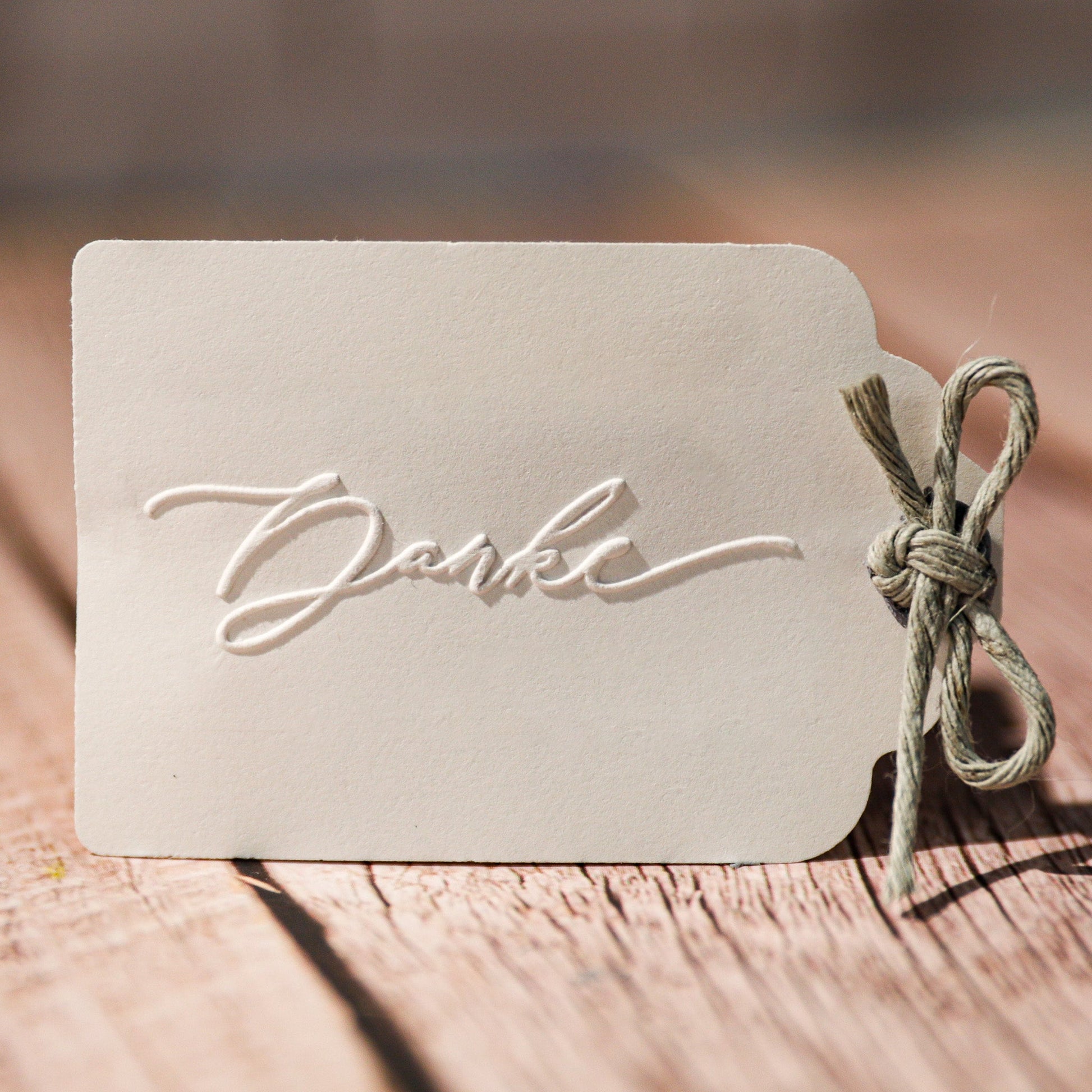 Prägestempel "Danke" - IN LOVE WITH PAPER