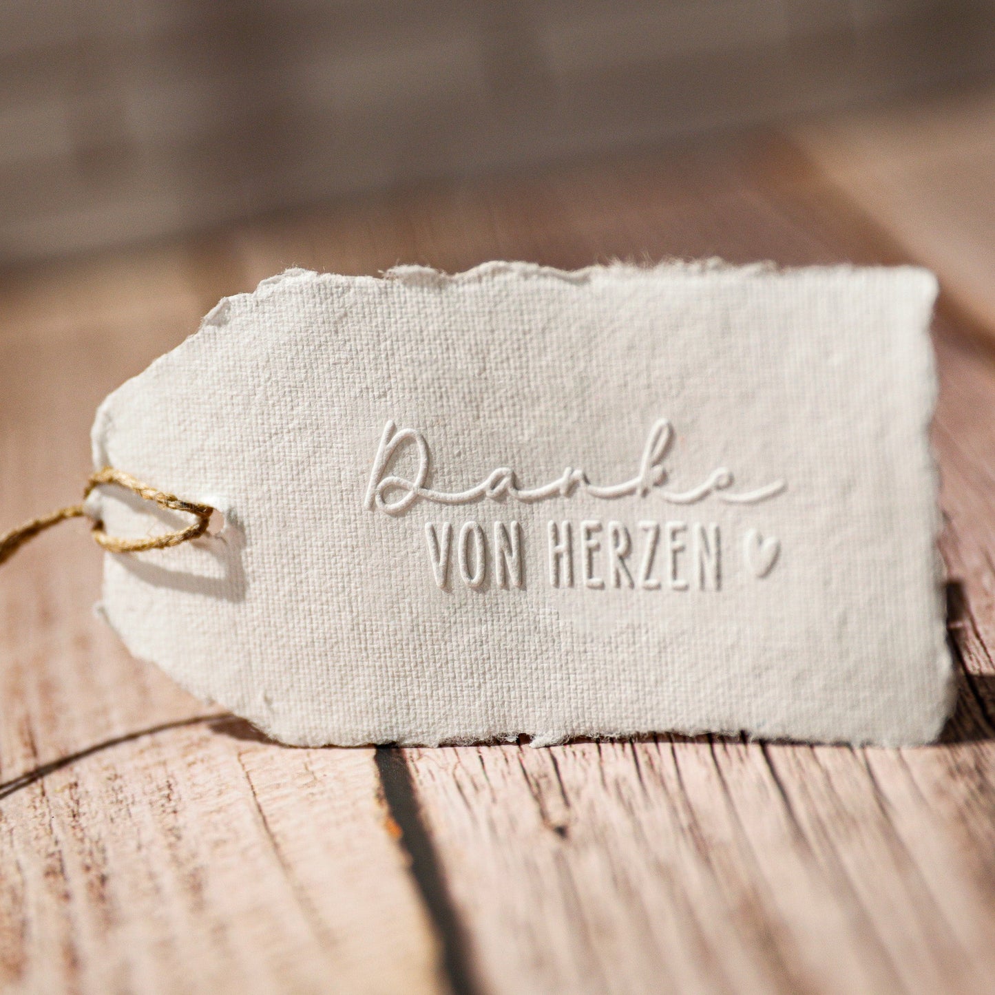 Prägestempel "Danke von Herzen" - IN LOVE WITH PAPER