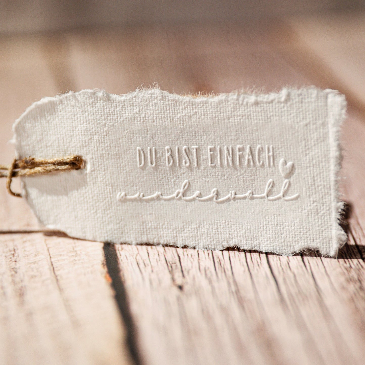 Prägestempel "Du bist einfach wundervoll" - IN LOVE WITH PAPER