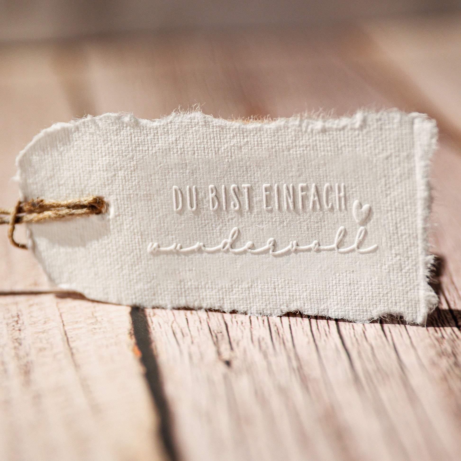 Prägestempel "Du bist einfach wundervoll" - IN LOVE WITH PAPER
