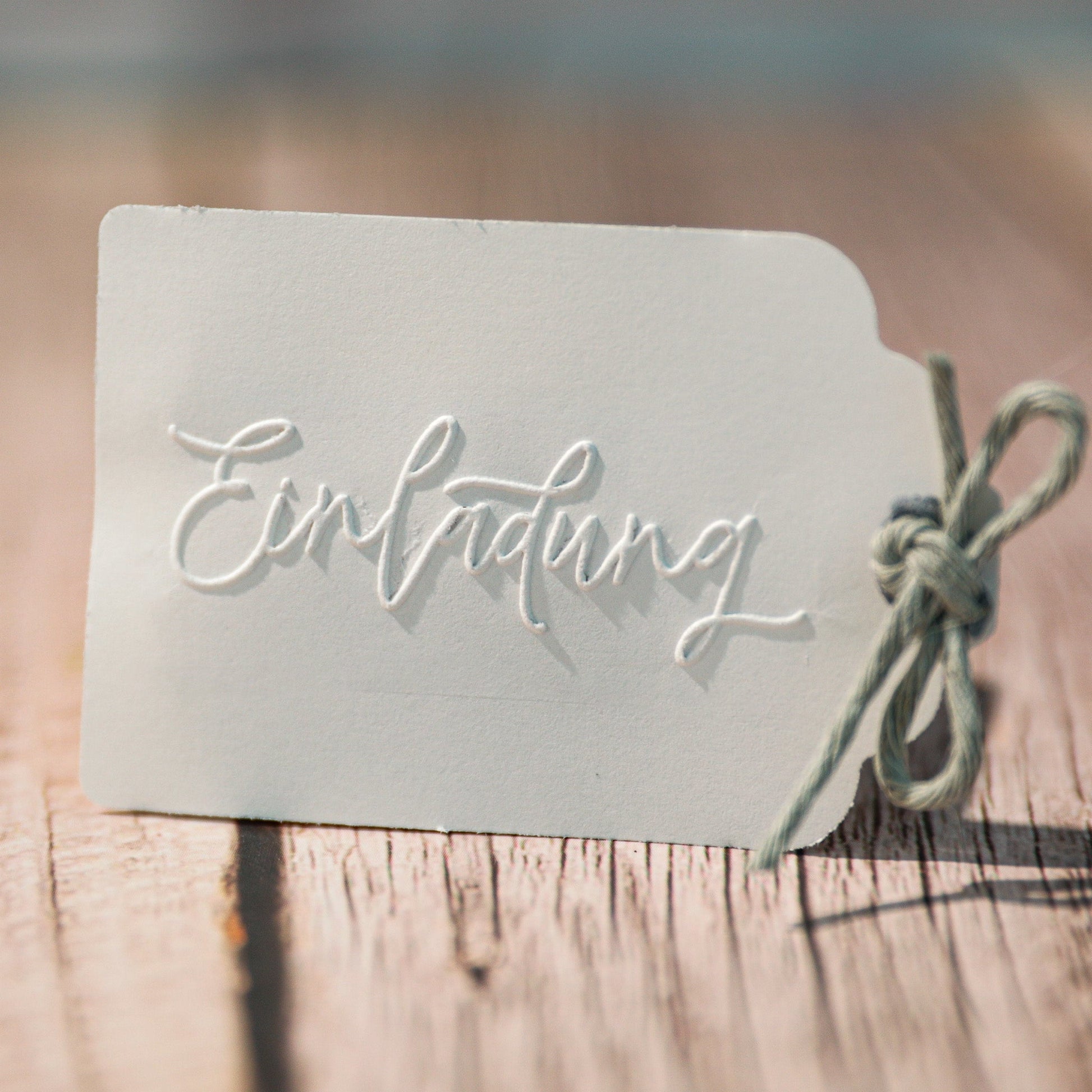 Prägestempel "Einladung" - IN LOVE WITH PAPER