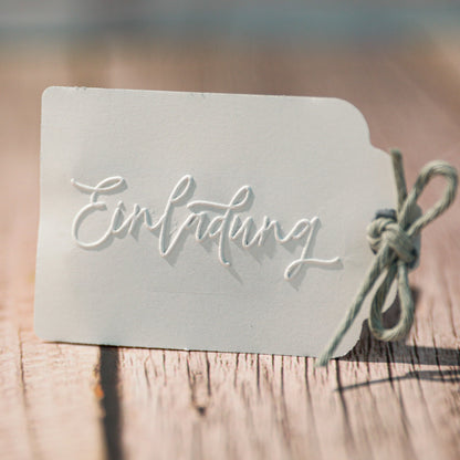 Prägestempel "Einladung" - IN LOVE WITH PAPER
