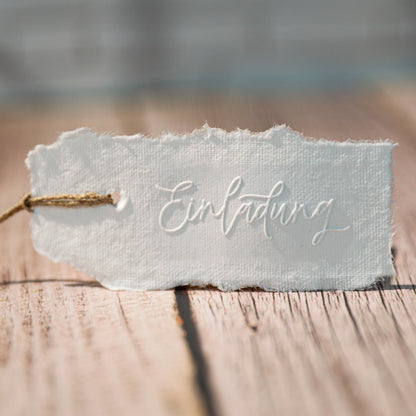 Prägestempel "Einladung" - IN LOVE WITH PAPER