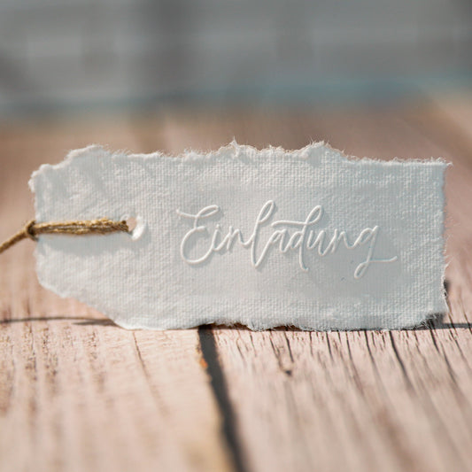 Prägestempel "Einladung" - IN LOVE WITH PAPER
