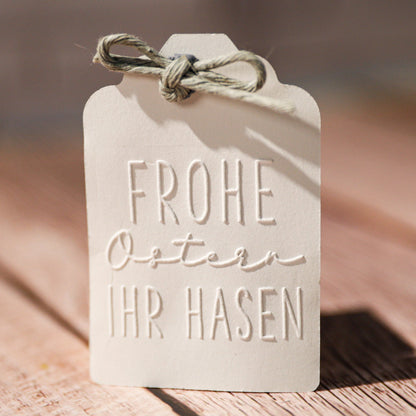 Prägestempel "Frohe Ostern ihr Hasen" - IN LOVE WITH PAPER