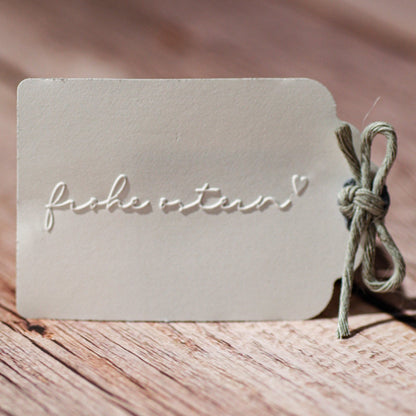 Prägestempel "Frohe Ostern" mit Herzchen - IN LOVE WITH PAPER