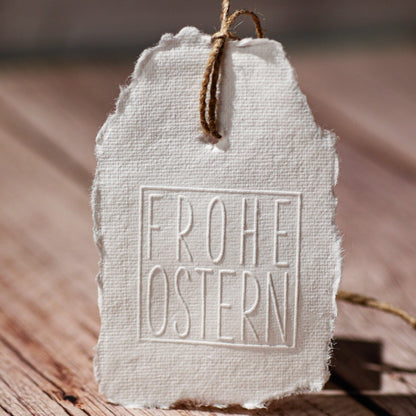 Prägestempel "Frohe Ostern" mit Rahmen - IN LOVE WITH PAPER