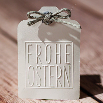 Prägestempel "Frohe Ostern" mit Rahmen - IN LOVE WITH PAPER