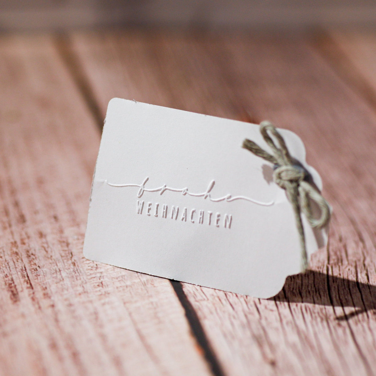 Prägestempel "frohe Weihnachten" - IN LOVE WITH PAPER