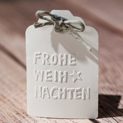 Prägestempel Frohe Weihnachten - IN LOVE WITH PAPER
