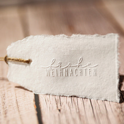 Prägestempel "Frohe Weihnachten" - IN LOVE WITH PAPER