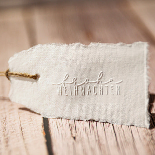 Prägestempel "Frohe Weihnachten" - IN LOVE WITH PAPER