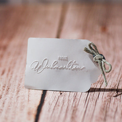 Prägestempel "Frohe Weihnachten" - IN LOVE WITH PAPER
