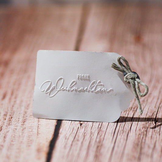 Prägestempel "Frohe Weihnachten" - IN LOVE WITH PAPER