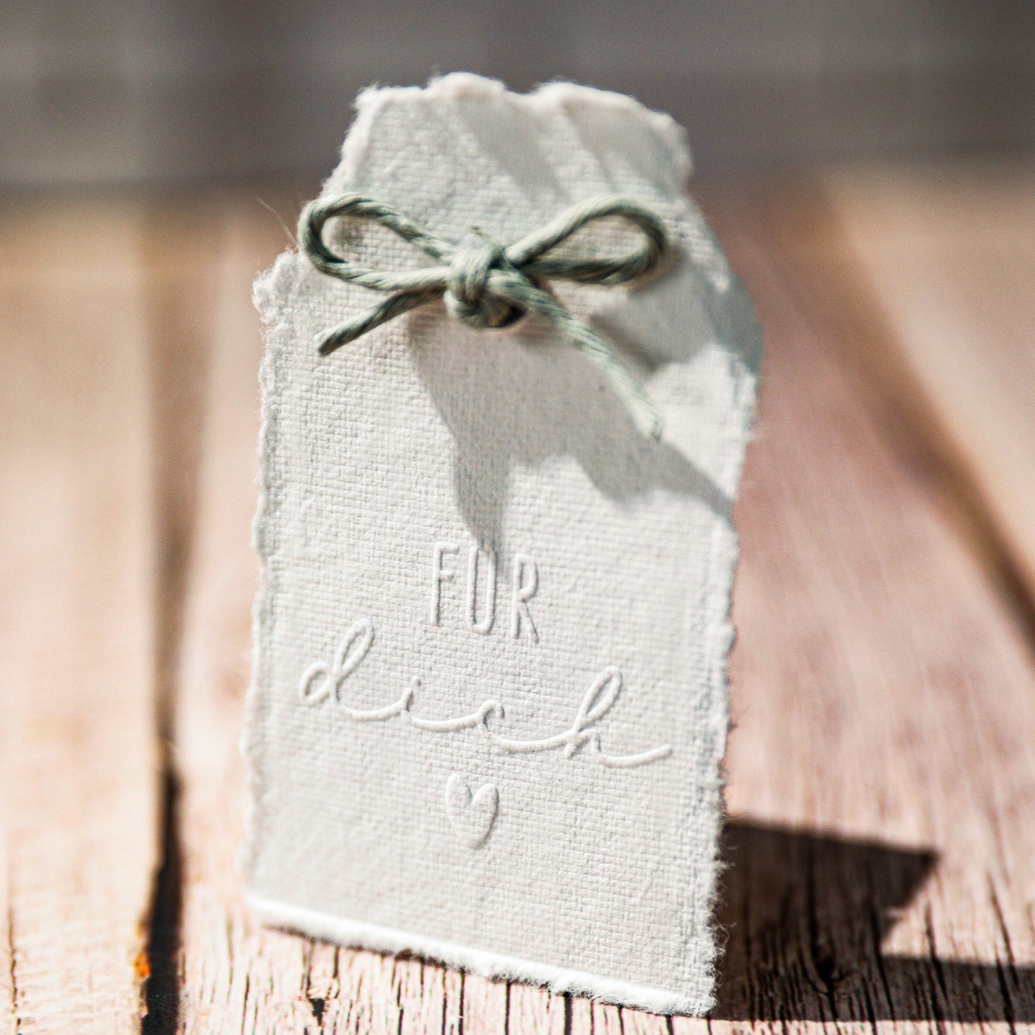 Prägestempel "Für Dich" mit Herz - IN LOVE WITH PAPER
