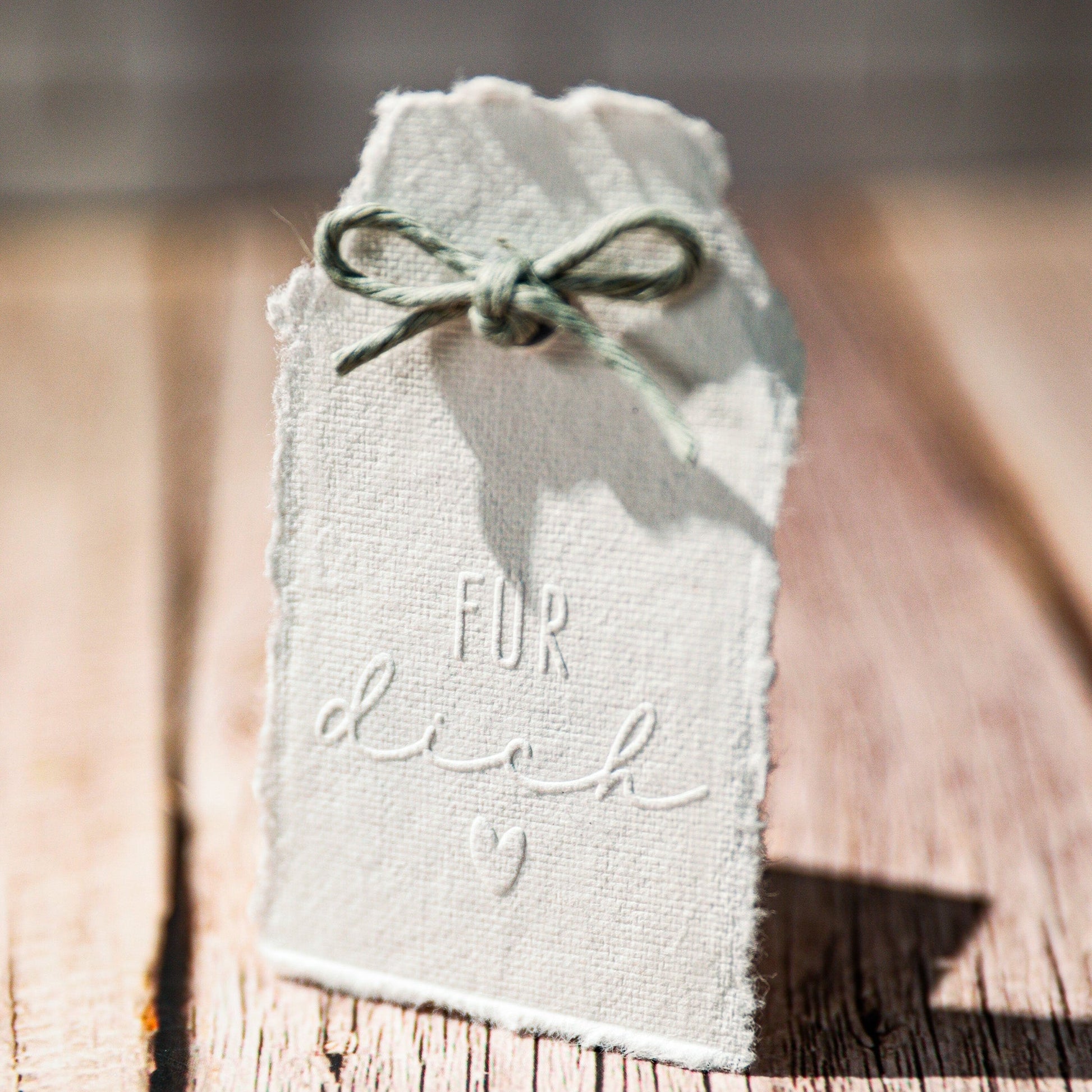 Prägestempel "Für Dich" mit Herz - IN LOVE WITH PAPER
