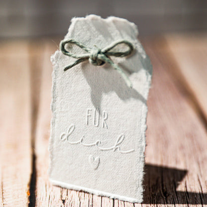 Prägestempel "Für Dich" mit Herz - IN LOVE WITH PAPER