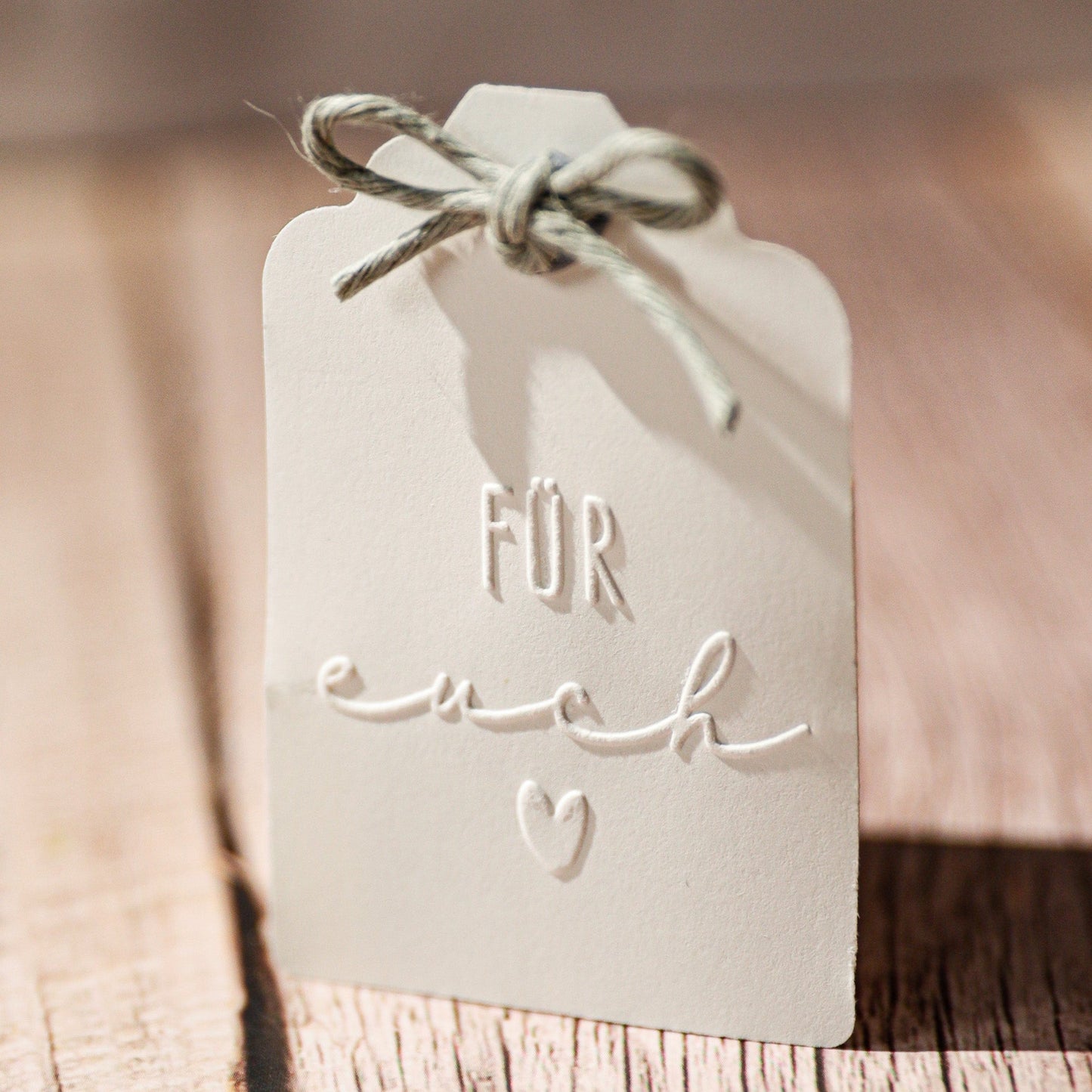 Prägestempel "Für euch" mit Herz - IN LOVE WITH PAPER