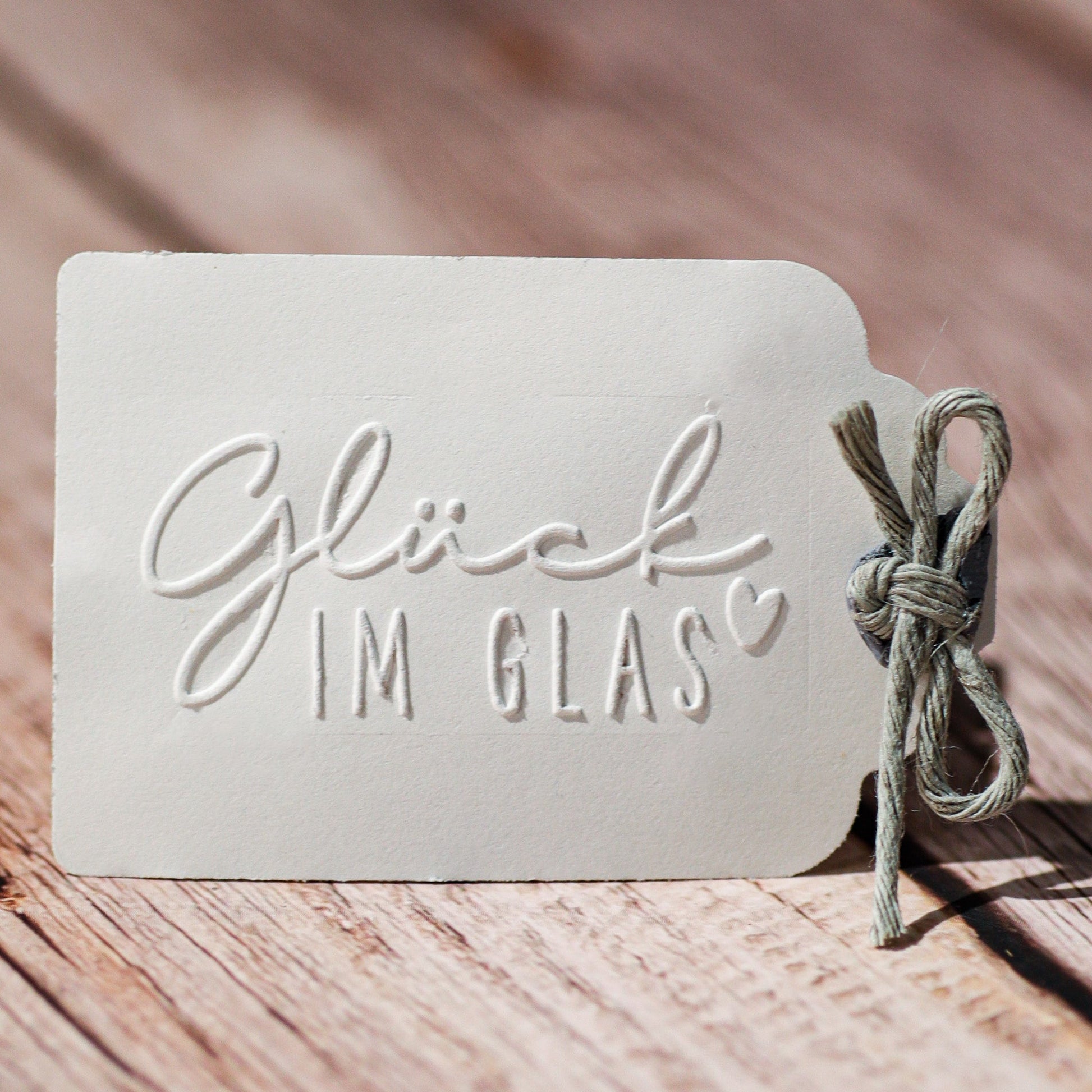 Prägestempel "Glück im Glas" - IN LOVE WITH PAPER