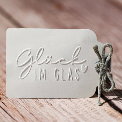 Prägestempel "Glück im Glas" - IN LOVE WITH PAPER