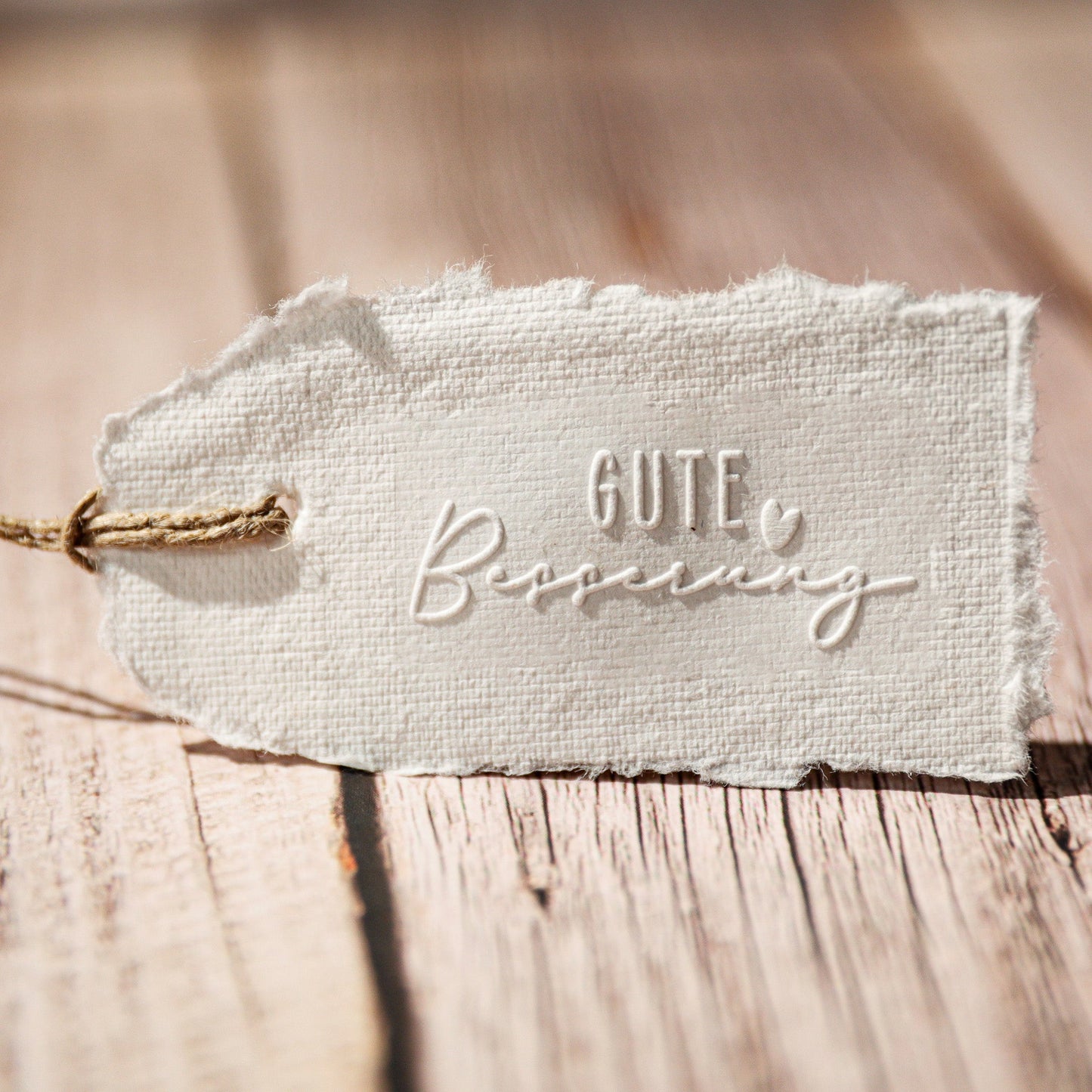 Prägestempel "Gute Besserung" - IN LOVE WITH PAPER