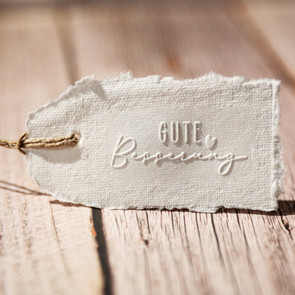 Prägestempel "Gute Besserung" - IN LOVE WITH PAPER