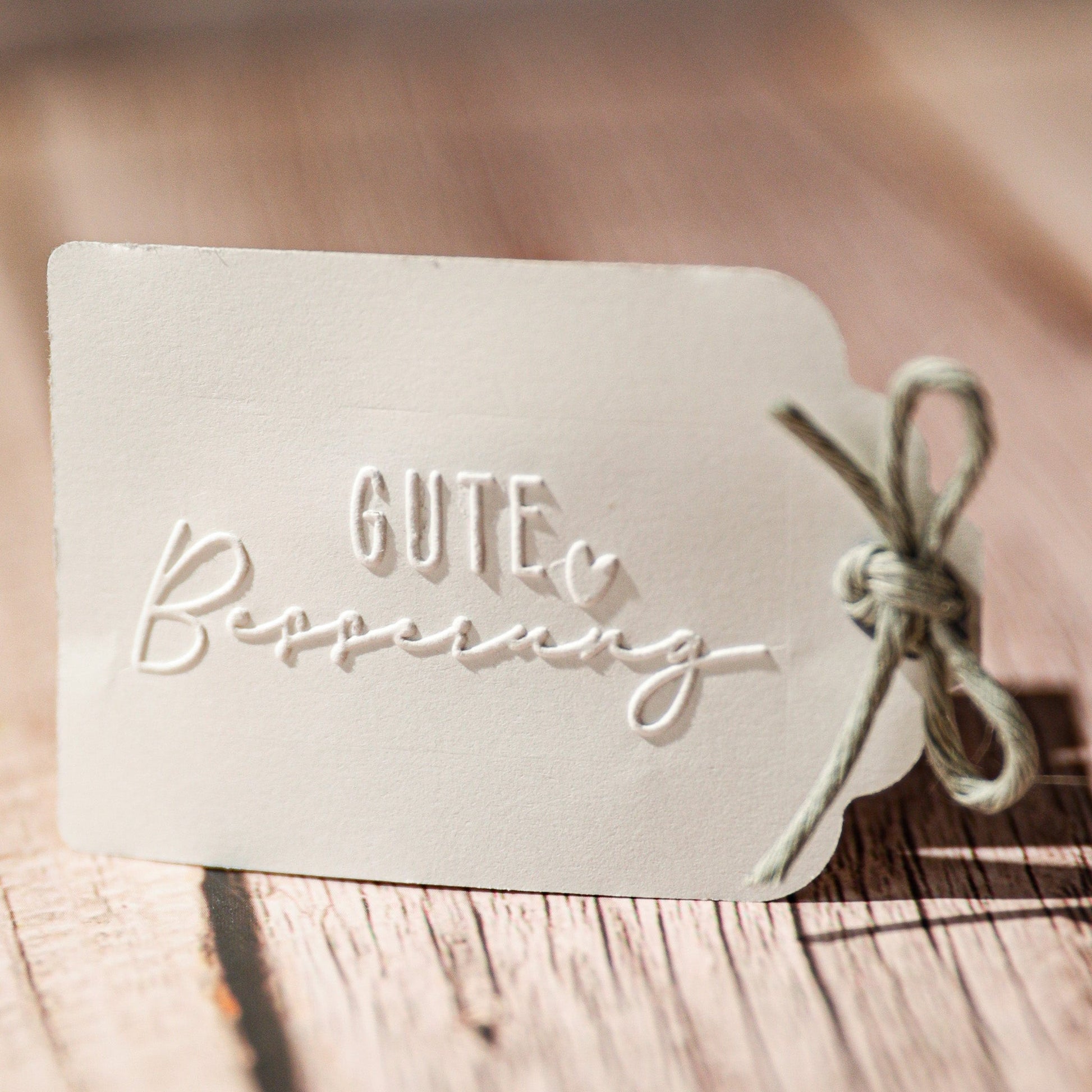 Prägestempel "Gute Besserung" - IN LOVE WITH PAPER
