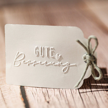 Prägestempel "Gute Besserung" - IN LOVE WITH PAPER