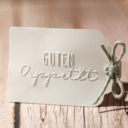 Prägestempel "Guten Appetit" - IN LOVE WITH PAPER