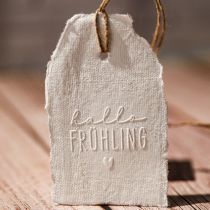 Prägestempel "Hallo Frühling" - IN LOVE WITH PAPER