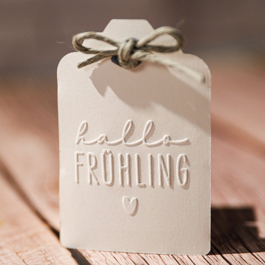 Prägestempel "Hallo Frühling" - IN LOVE WITH PAPER