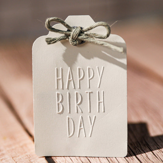 Prägestempel "Happy Birthday" - IN LOVE WITH PAPER
