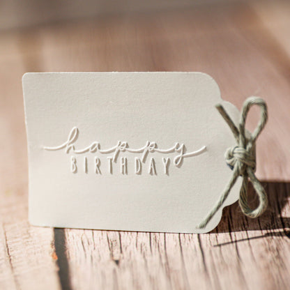 Prägestempel "Happy Birthday" - IN LOVE WITH PAPER