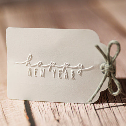 Prägestempel "Happy new year" - IN LOVE WITH PAPER