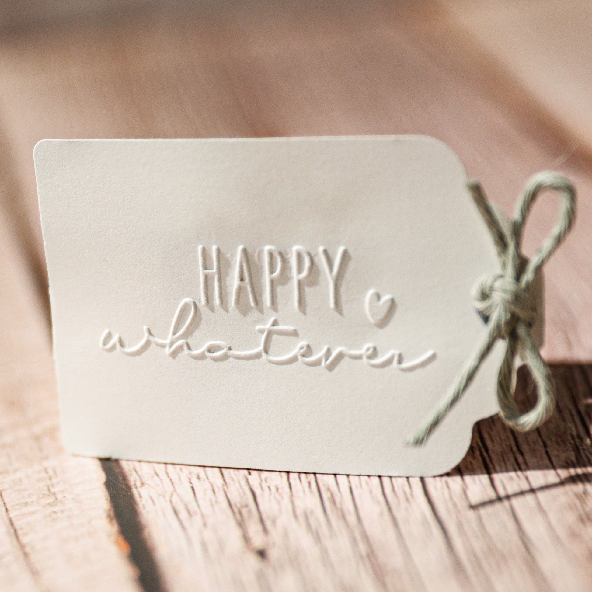 Prägestempel "Happy whatever" - IN LOVE WITH PAPER