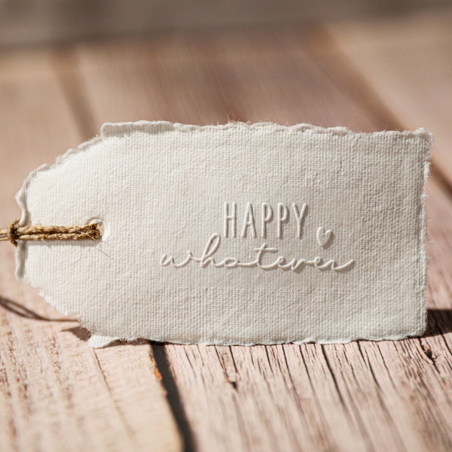 Prägestempel "Happy whatever" - IN LOVE WITH PAPER