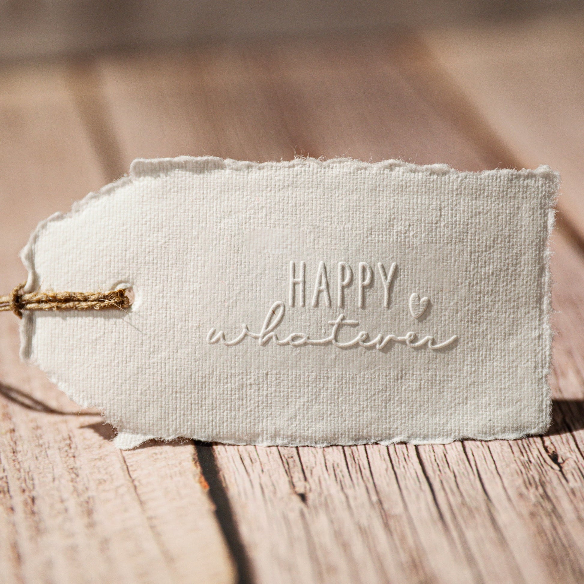 Prägestempel "Happy whatever" - IN LOVE WITH PAPER