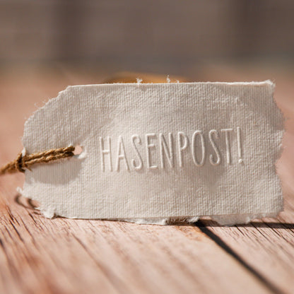 Prägestempel "Hasenpost!" - IN LOVE WITH PAPER