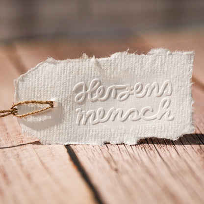 Prägestempel "Herzensmensch" - IN LOVE WITH PAPER