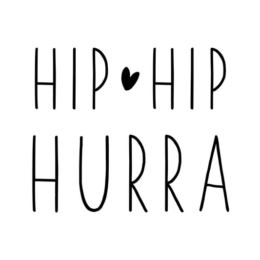 Prägestempel "HIP HIP HURRA" - IN LOVE WITH PAPER