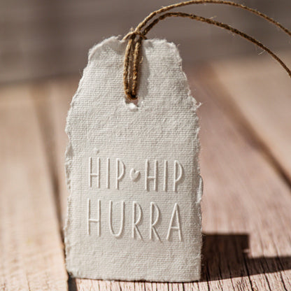Prägestempel "HIP HIP HURRA" - IN LOVE WITH PAPER