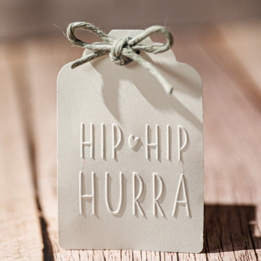 Prägestempel "HIP HIP HURRA" - IN LOVE WITH PAPER