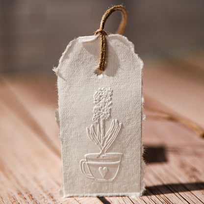 Prägestempel Hyazinthe in der Tasse - IN LOVE WITH PAPER