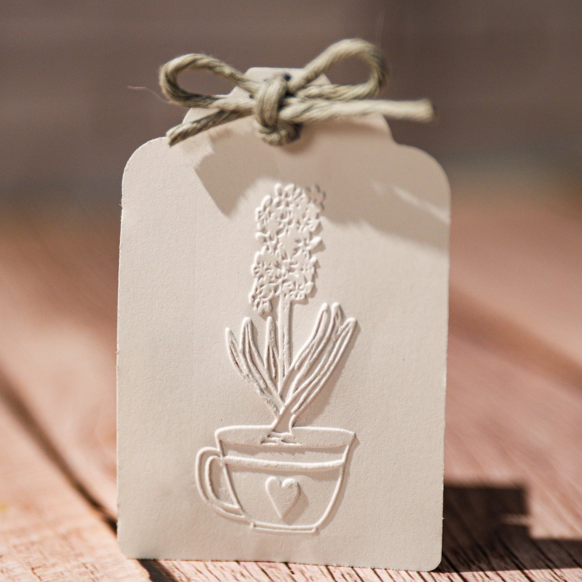 Prägestempel Hyazinthe in der Tasse - IN LOVE WITH PAPER