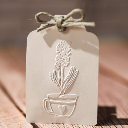 Prägestempel Hyazinthe in der Tasse - IN LOVE WITH PAPER