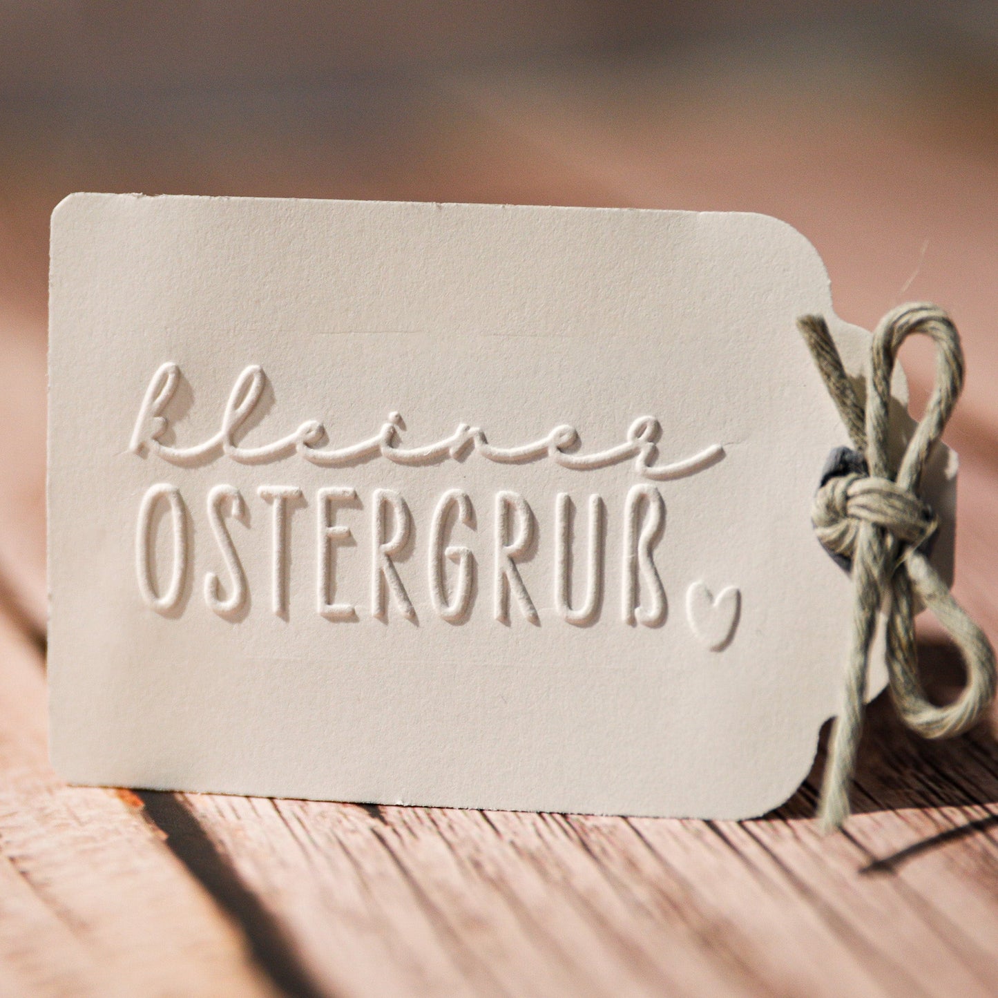 Prägestempel "Kleiner Ostergruß" mit Herz - IN LOVE WITH PAPER