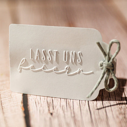 Prägestempel "Lasst uns feiern" - IN LOVE WITH PAPER