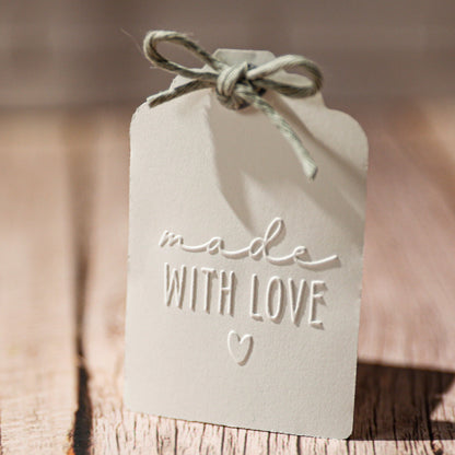 Prägestempel "Made with love" - IN LOVE WITH PAPER