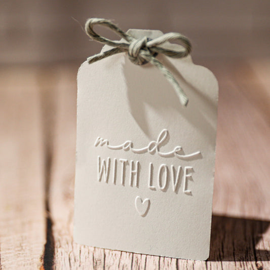 Prägestempel "Made with love" - IN LOVE WITH PAPER